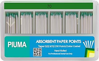 800PCs Dental Grade Piuma Absorbent Paper Points Assorted Sizes by VASTMED | Tapper for Dental Endo Endodontic Sterile