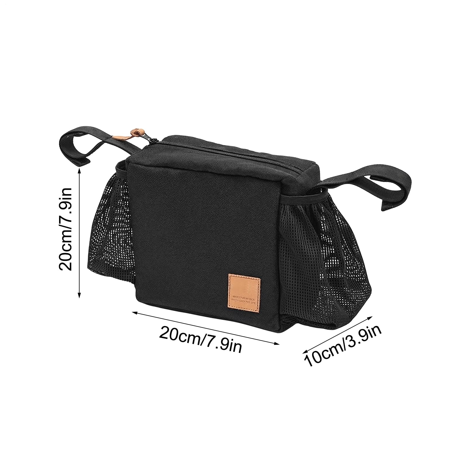 Organisateur de poussette pour animaux | Grande capacité, fermeture à glissière anti-dérapante, pochette de voyage pour chiot | Sac de poussette pour chiot - Pour maison intérieur extérieur camping pi