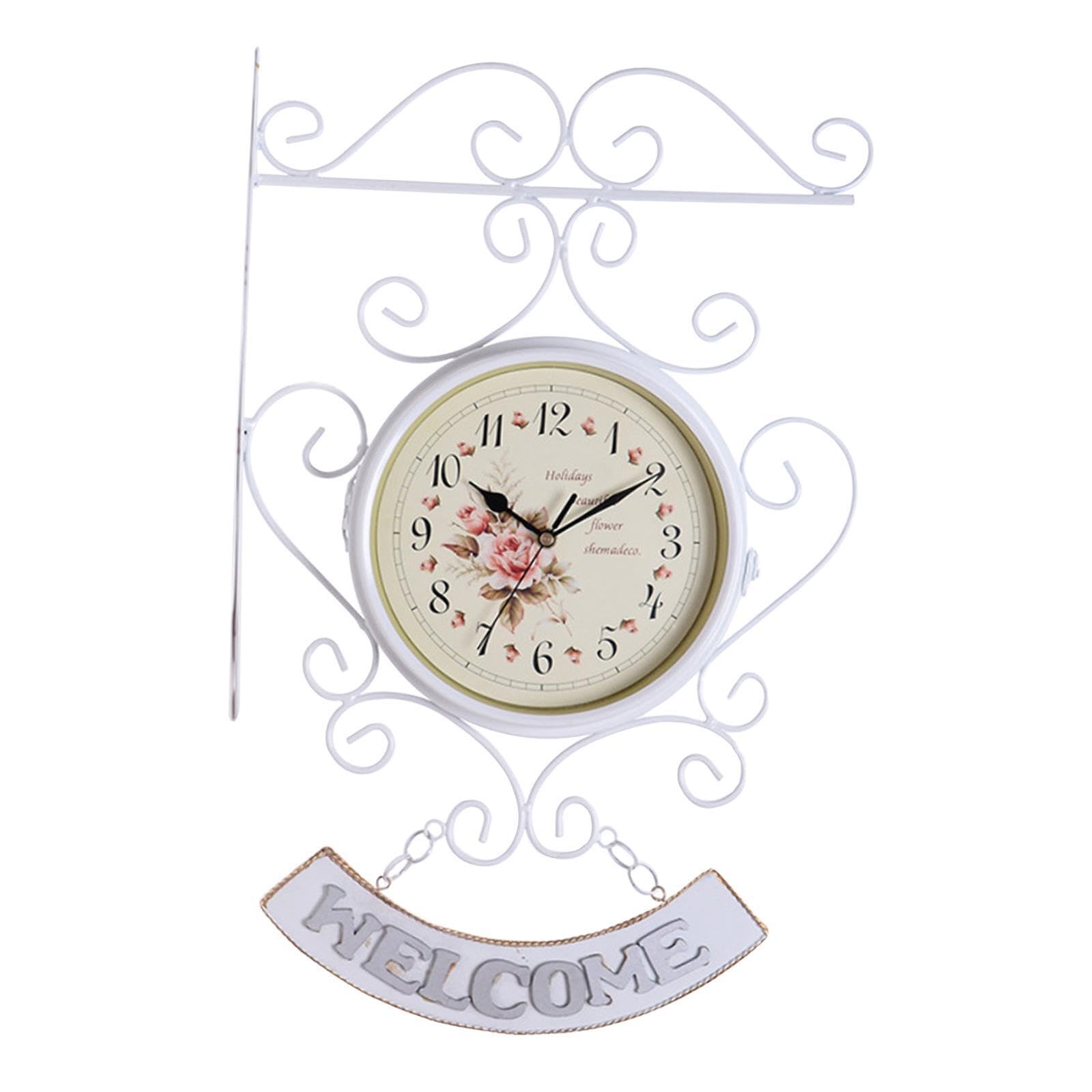 Horloge murale double face élégante : une décoration d'exception pour un intérieur raffiné