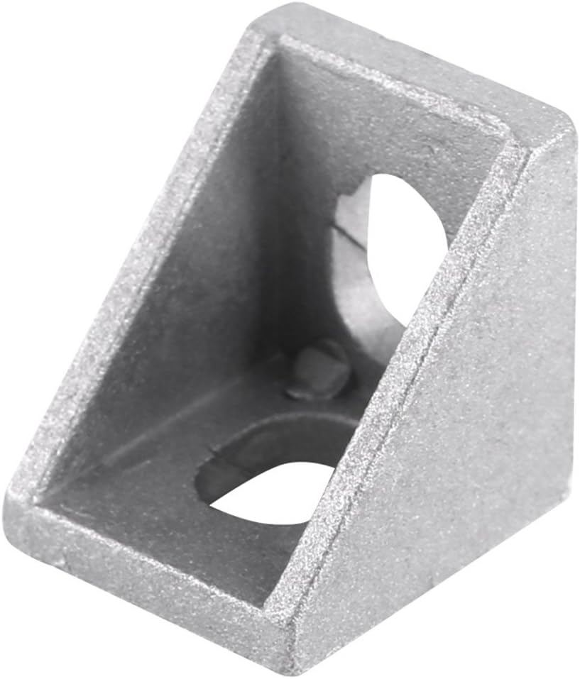 10 Pcs 2020 Aluminum Corner Bracket,20mmx 20mm x 17mm L Shape Right Angle Joint Bracket Fastener Home Hardware for 20mm Aluminum Extrusion (20mmx 20mm x 17mm) - Image 5