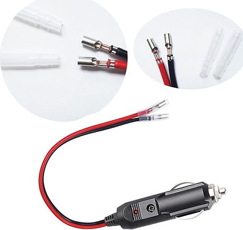 Miniatura 4 de Paquete de 2 enchufes para encendedor de cigarrillos macho, 12 V fusionado para encendedor de cigarrillos macho, cable de extensión de 14 AWG con