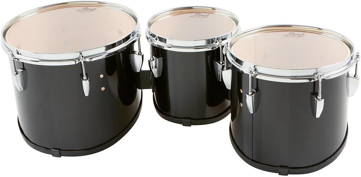 Pearl Competitor Marching Tom Set Level 1 Midnight Black (#46) 8,10,12 set