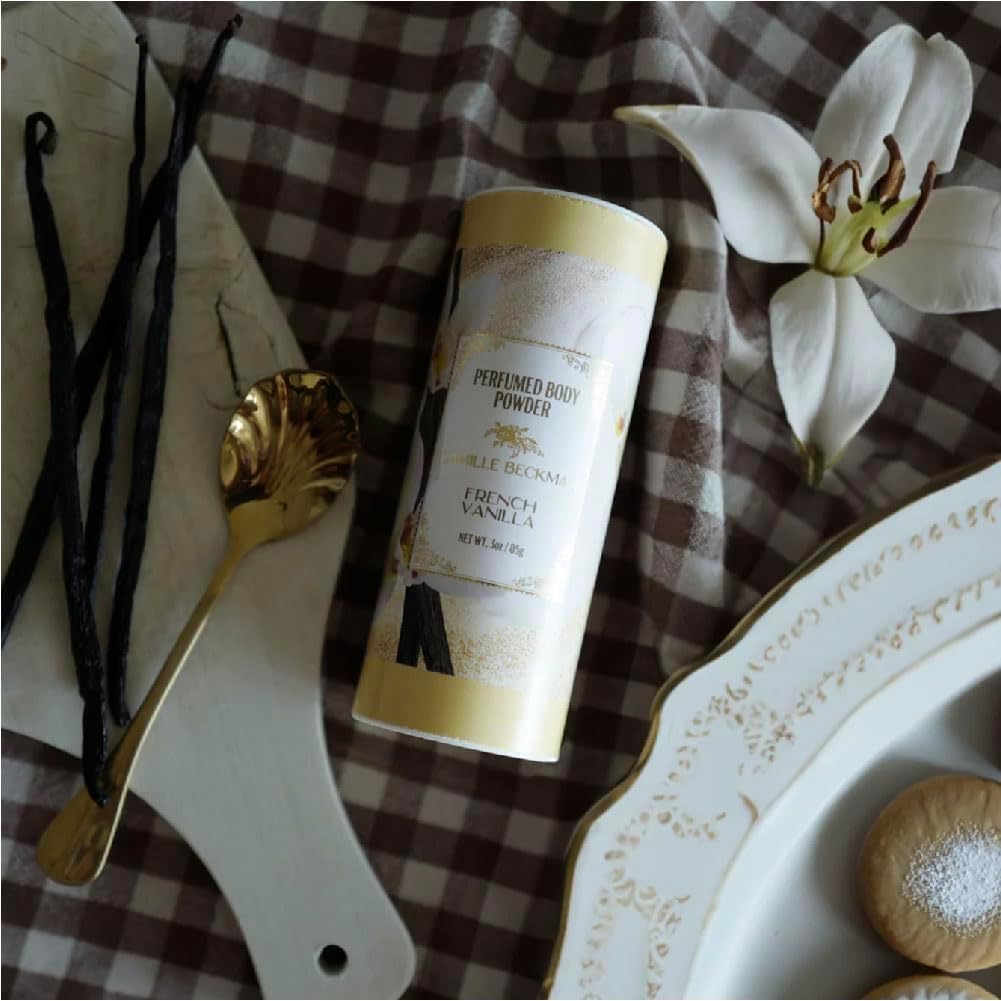 French Vanilla Scented Talc-Free Body Powder, Perfumed Dusting Powder, Camille Beckman 3 Ounce - Image 3