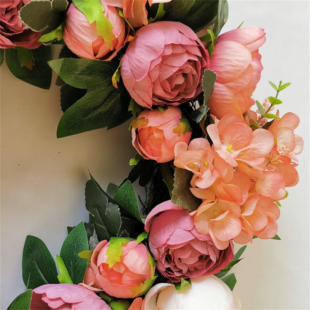 Guirlande Artificielle Eucalyptus Séché, Décoration de fenêtre Pivoine Fleur séchée Pivoine Décoration de Mariage Couronne