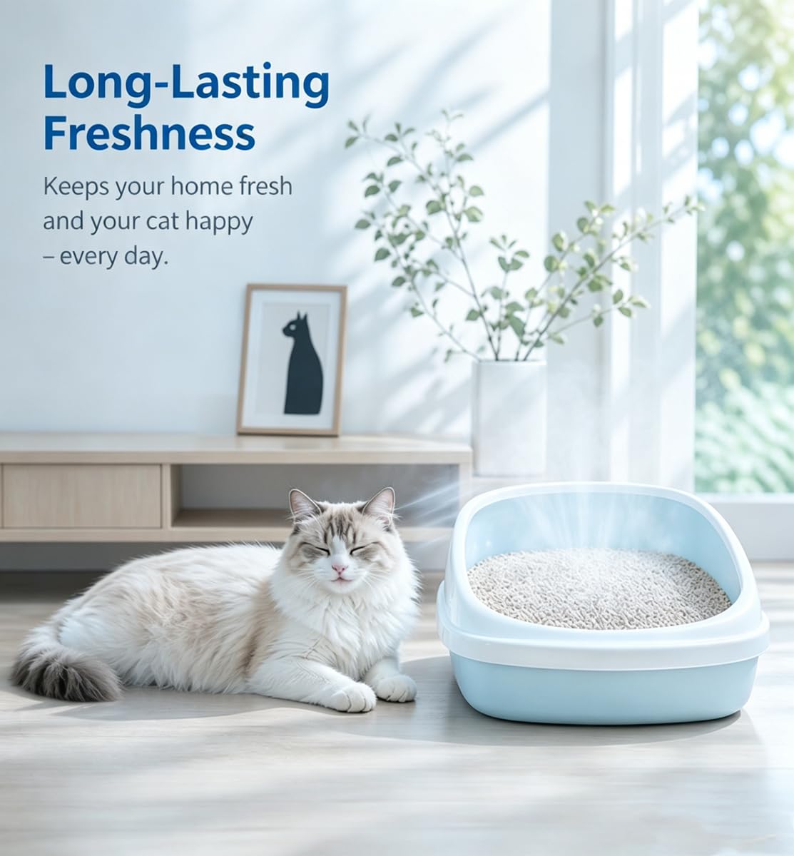 Granuli Deodoranti per Lettiera Articoli L'igiene Gatto (2 kg (70,55 once)) | Prodotto Deodorante per Gatti E Piccoli Animali. A Base Di Minerali, Senza Profumo E Sicuro per Gli Animali Domestici