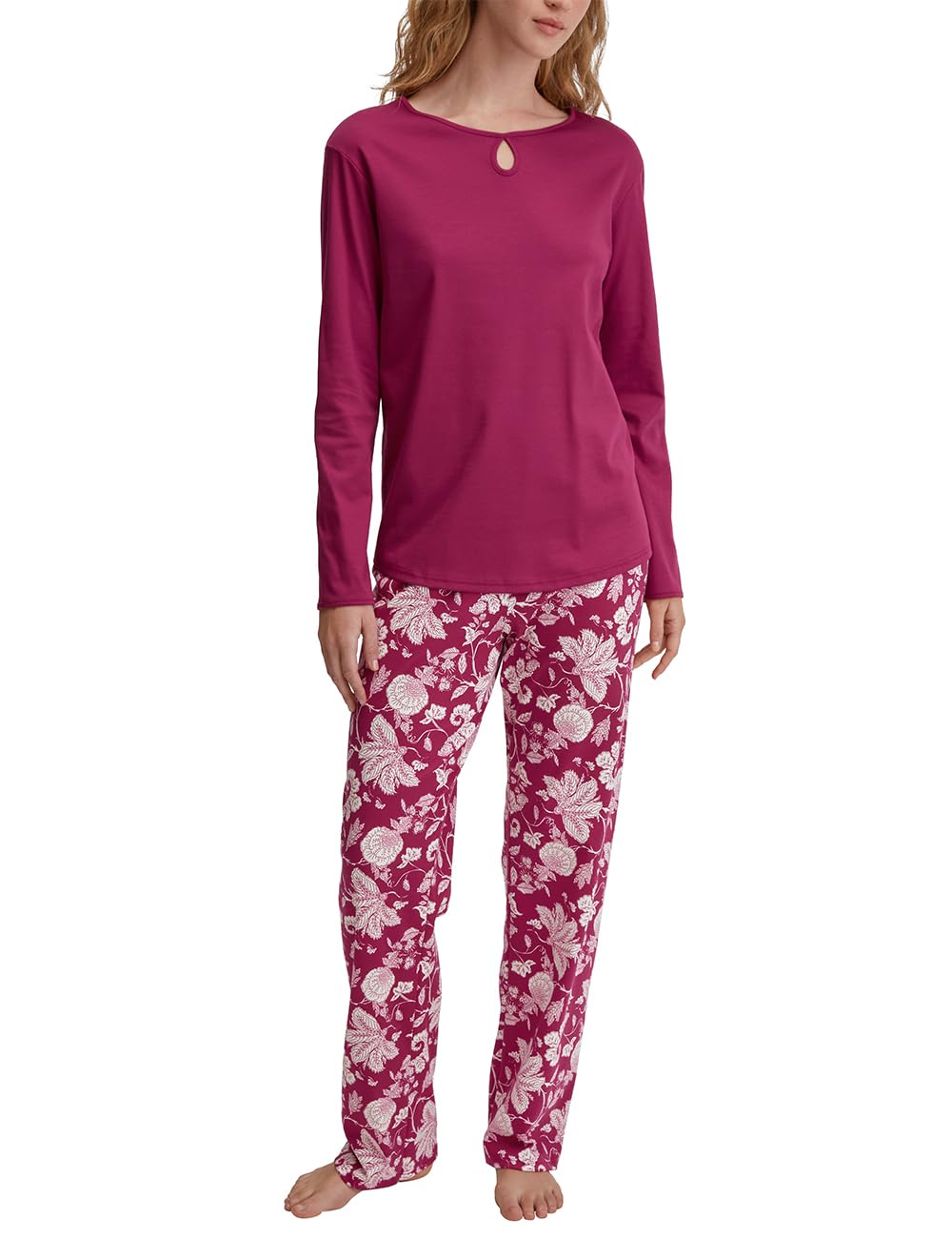 CALIDA Women's Pyjamas, Dahlia Pink, 36-38