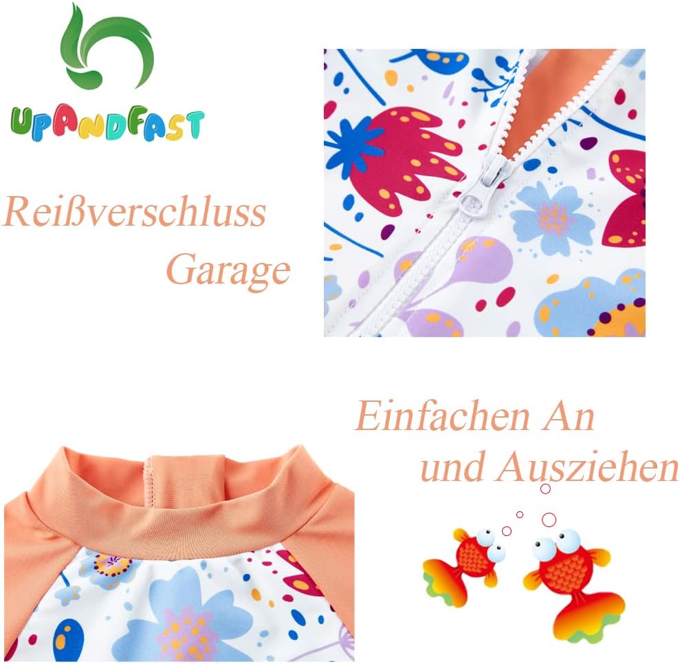 upandfast Baby Badeanzug mit Sonnenhut UPF 50+ Badebekleidung für Baby - Image 6