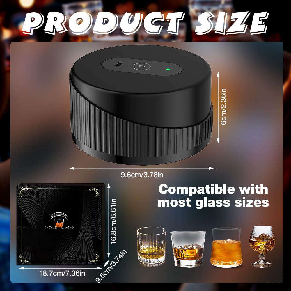 Zilchx Elektrische cocktail rookovenset met 6 houten chips
