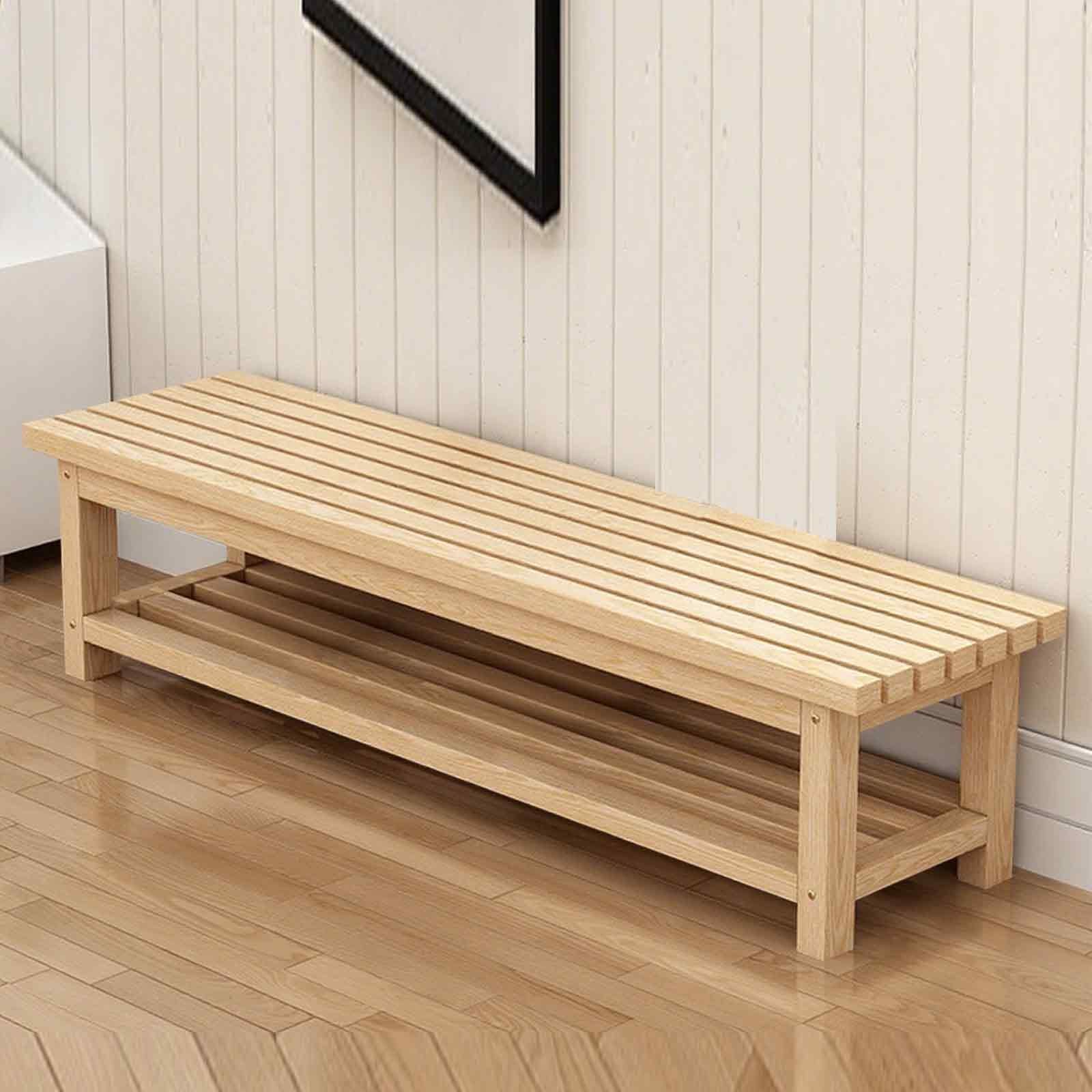 Banc de Jardin en Bois 2 Places avec Rangement, résistant aux intempéries, supportant jusqu'à 300 kg, idéal pour Balcon, terrasse et Parc.