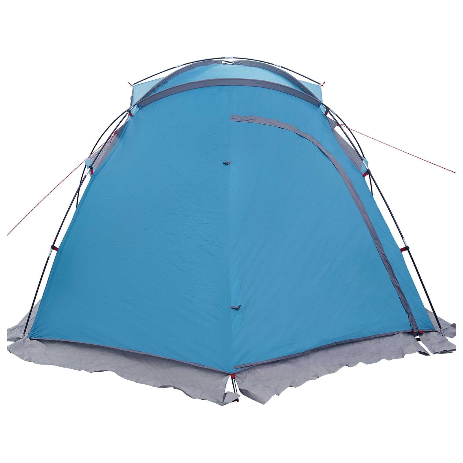 Namiot tunelowy niebieski 520 x 260 x 175 cm, poliester 185T z powłoką PU, drążki z włókna szklanego, przestronny namiot na kemping dla rodziny, powierzchnia 13,52 m²