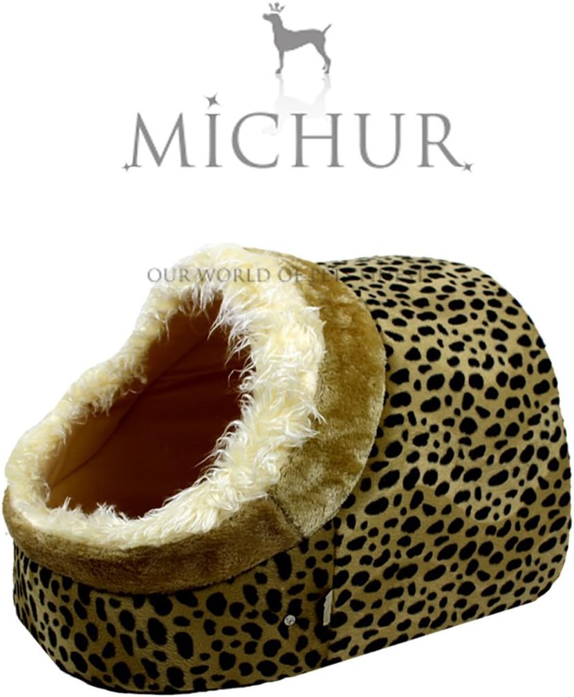 Michur Leo Tigger soft cave bed for dogs cats available in different sizes