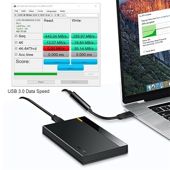 cablecc USB 3.1 Type-C with Panel Mount Screw to Standard USB3.0 Data Cable Locking Connector for Camera 2M