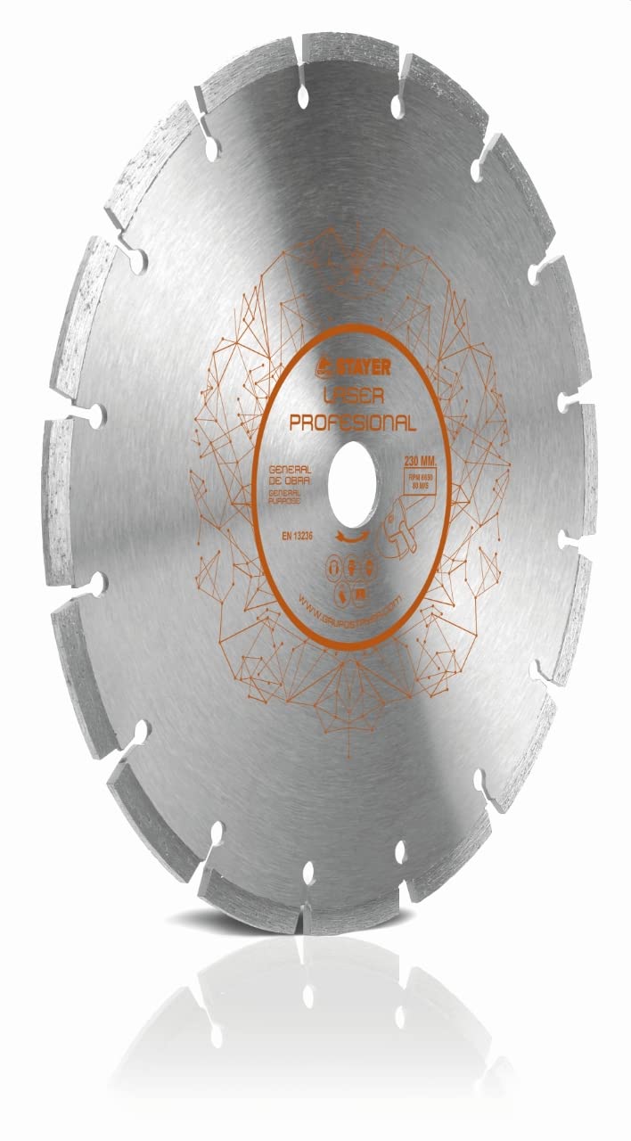 8427648724044 Tarcza diamentowa Ogólne materiały budowlane, Profesjonalny laser ø230x22,2 H7
