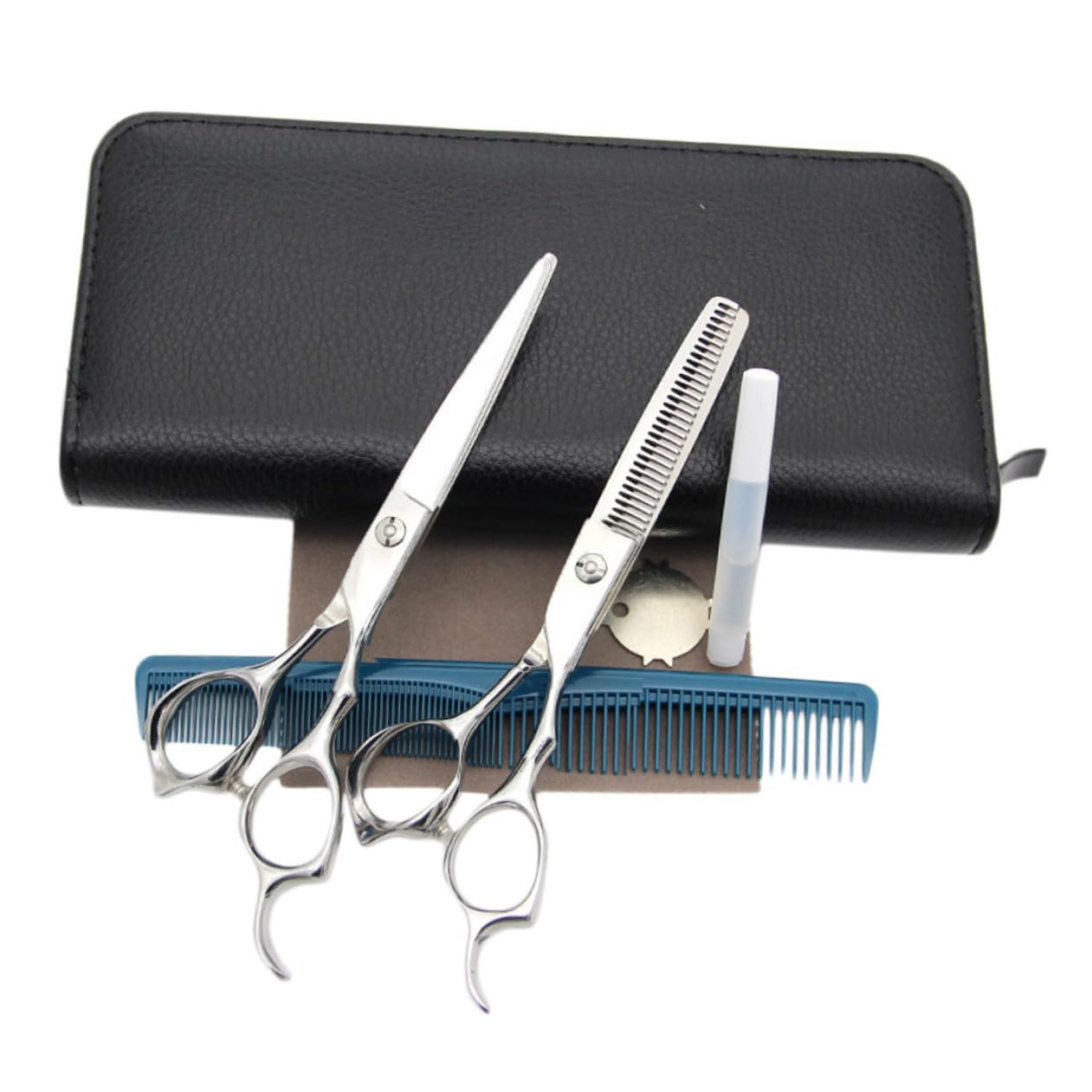 POPETPOP Tijeras de Corte Cabello Tijeras de Acero Inoxidable de Barbero para Cortar el Pelo Herramienta para Cortar el Cabello Uso Peluquería Profesional