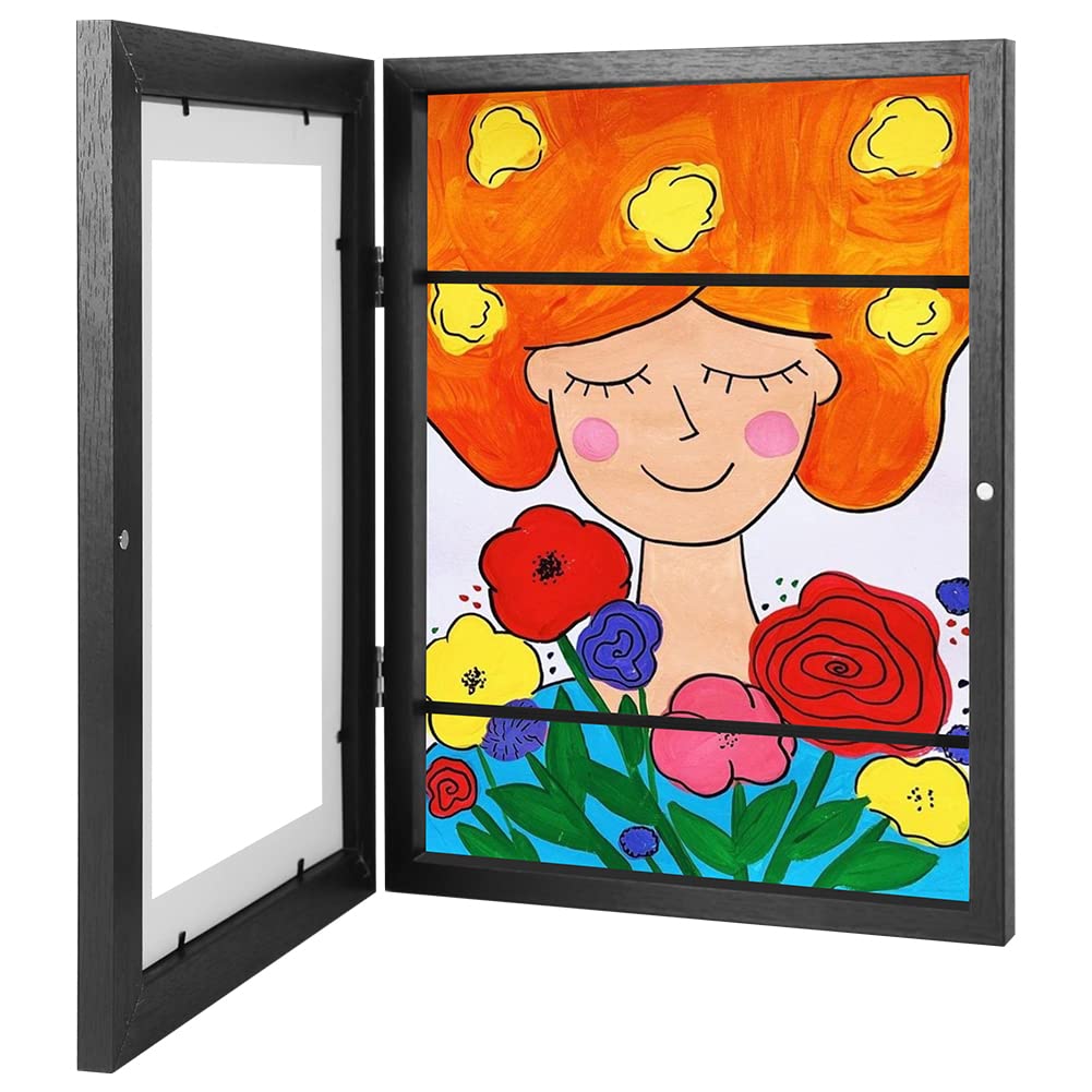 Eekisuf10x12.5 Kids Art Frames, Front Opening Kids Artwork Frames, Children Drawing Storage Frame for Wall, Great for Kids Art Projects