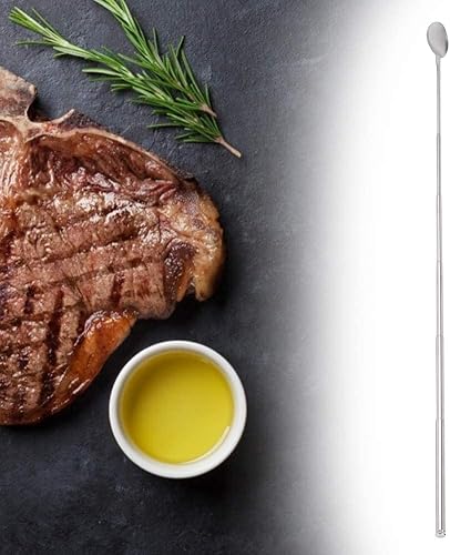 Miniatura 6 de Cuchara de agitación extensible de acero inoxidable, mango telescópico de 24.4 pulgadas de largo para suministros de barbacoa y vajilla