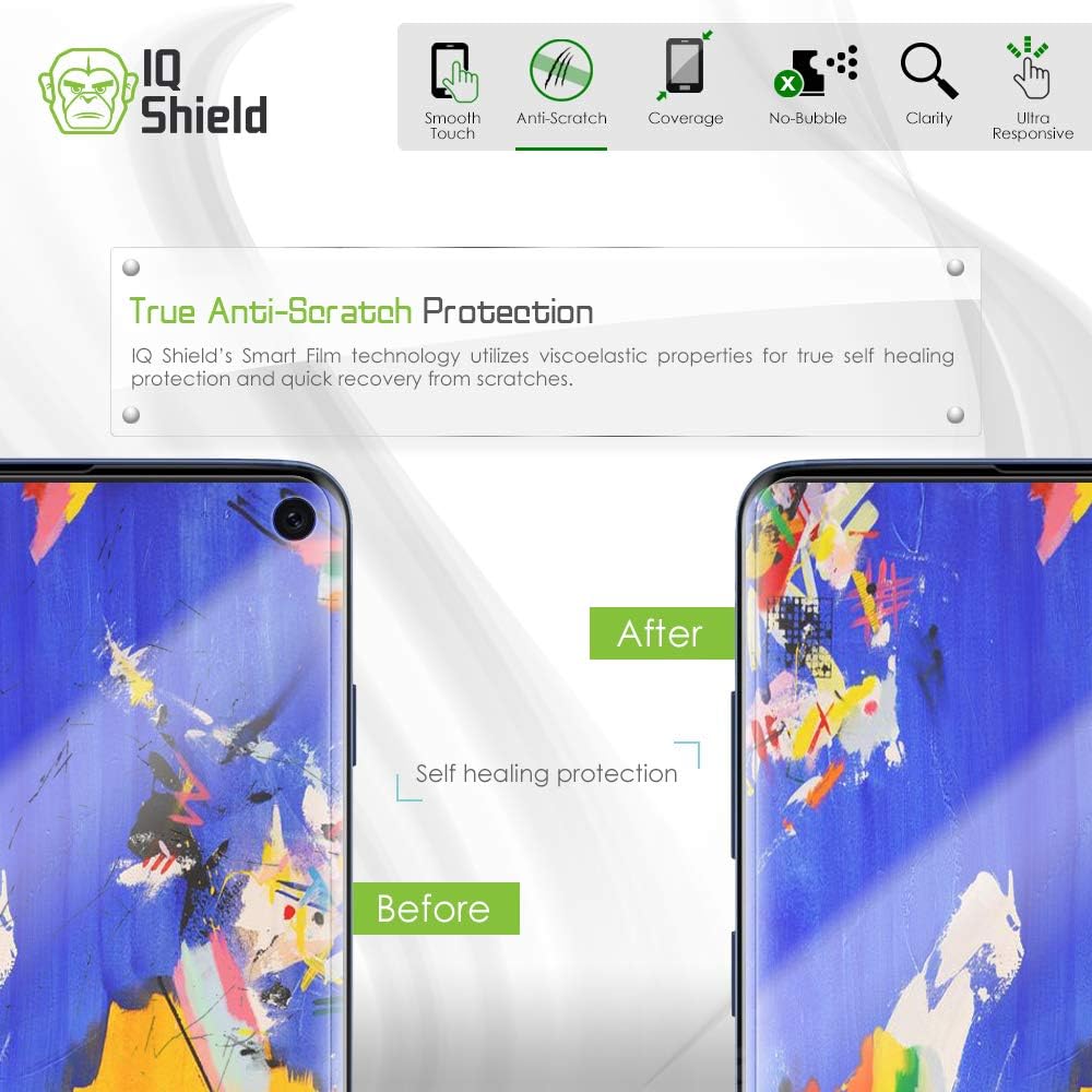 IQShield Screen Protector Compatible with Galaxy S10 6.1 (2-Pack)(Case Friendly) Anti-Bubble Clear TPU Film (NOT Compatible with Verizon Samsung S10 5G 6.7 inch)