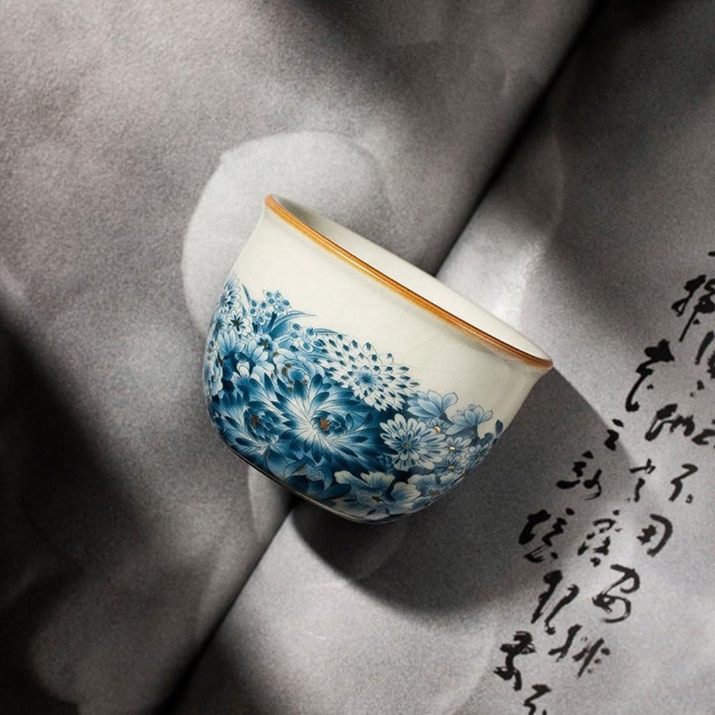 Kubek do herbaty Studium Kubek do herbaty cylinder, kreatywny ręcznie robiony osobisty właściciel kubek chiński unikalny ceramiczny kubek do herbaty pojemnik do zanurzania