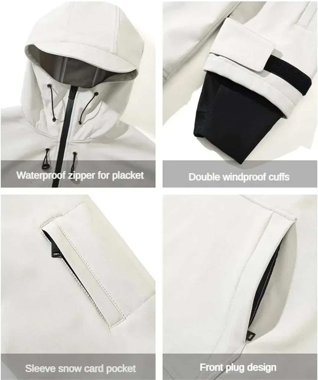 Unisex Winter Skiing Suit Set Outdoor Windproof Waterproof Snow Tracksuit Ski Sport Hooded Couple Warm Snowboard Clothing