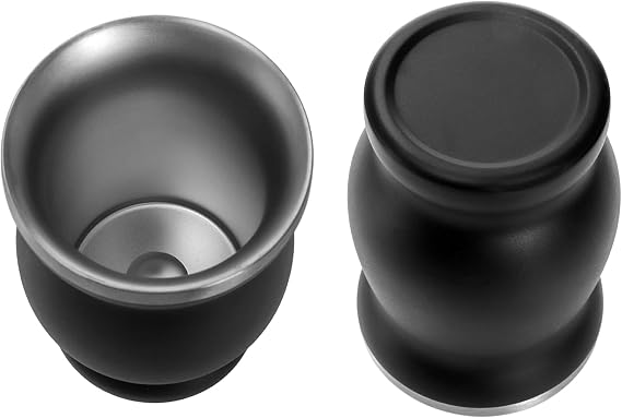 Cididu Yerba Mate Cup and Bombilla Kit, 8oz Yerba Mate Gourd, Double Walled Tea Cup Set, 304 Stainless Steel Traditional Mate Cups, Insulated Gourd Cup with Straw Lid and Cleaning Brush, Easy to Clean