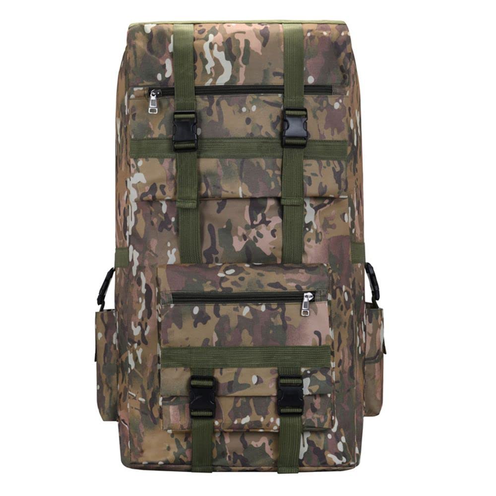 Rucksack 120L Große Kapazität Military Outdoor Wanderrucksack - Wasserdicht Camping Bergsteigen Backpacker für Damen und Herren mit Camouflage Design