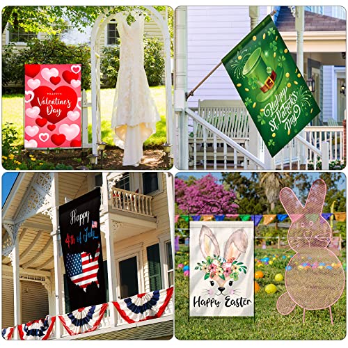Mixweer PRI-MIXWEER-0805 12 Pack 28 X 40 Inch Large Seasonal Garden Flags Christmas Yard Flags Holiday Festive Outdoor Flags Polyester Double Sided Seasonal Lawn Flags Set thumb #5