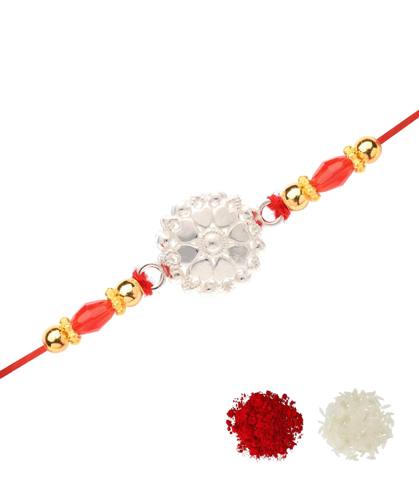 Gargi by P.N. Gadgil and Sons 925 Silver Dainty Rakhi | Gifts for Men and Boys | Rakshabandhan Rakhi for Brother | Rakhi for Boys & Men With Certificate of Authenticity (B0D3HQMWQQ) Amazon Price History, Amazon Price Tracker
