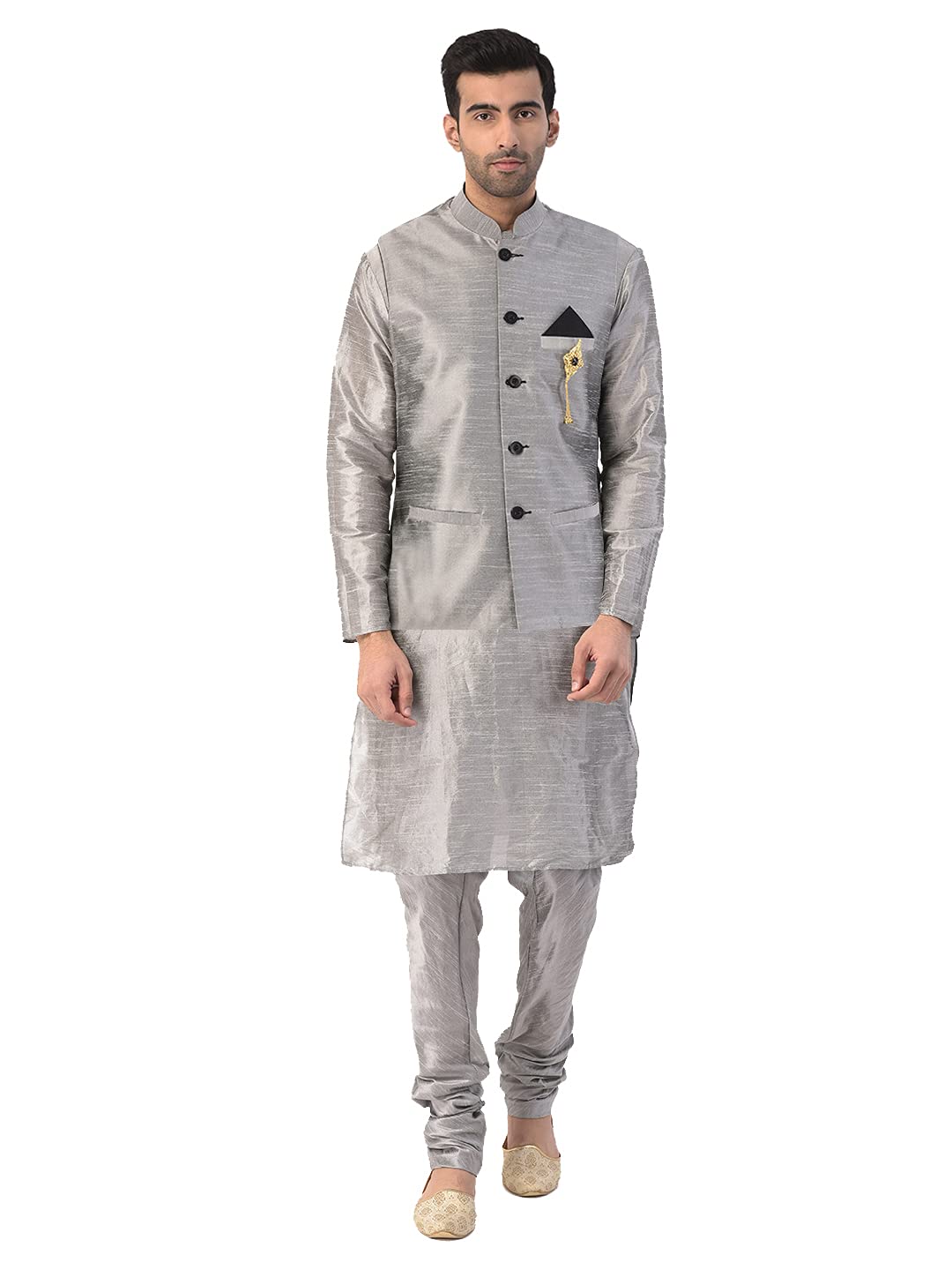 SG LEMANMens Ethnic Wear kurta Pajama With Waistcoat Set