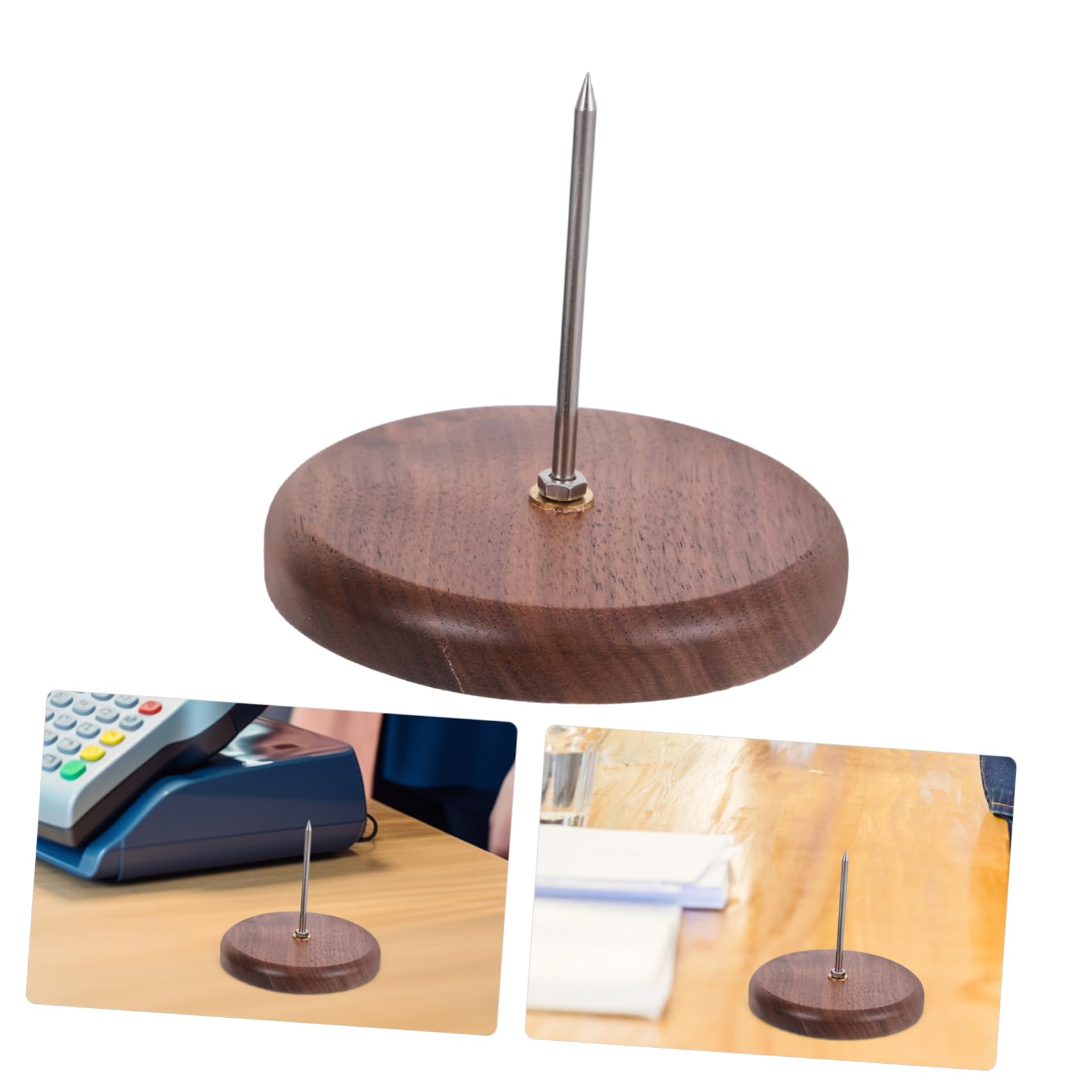 Lurrose 4pezzi Ricevute Picchetto Organizzatore Per Scontrini Memos e Fatture Per Ristoranti e Uffici Design Stabile e