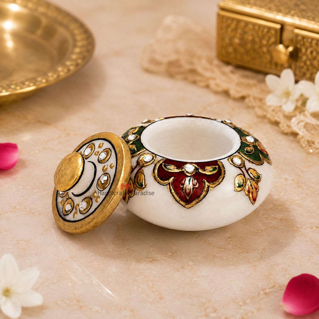 Handicrafts Paradiise Mable Meena Work Pill Box-image-9