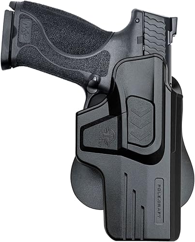 M&P 40 OWB - Fundas de polímero para remo compatibles con pistola Smith & Wesson M&P .40 de 4 pulgadas/4.25 pulgadas, funda de polímero abierto para