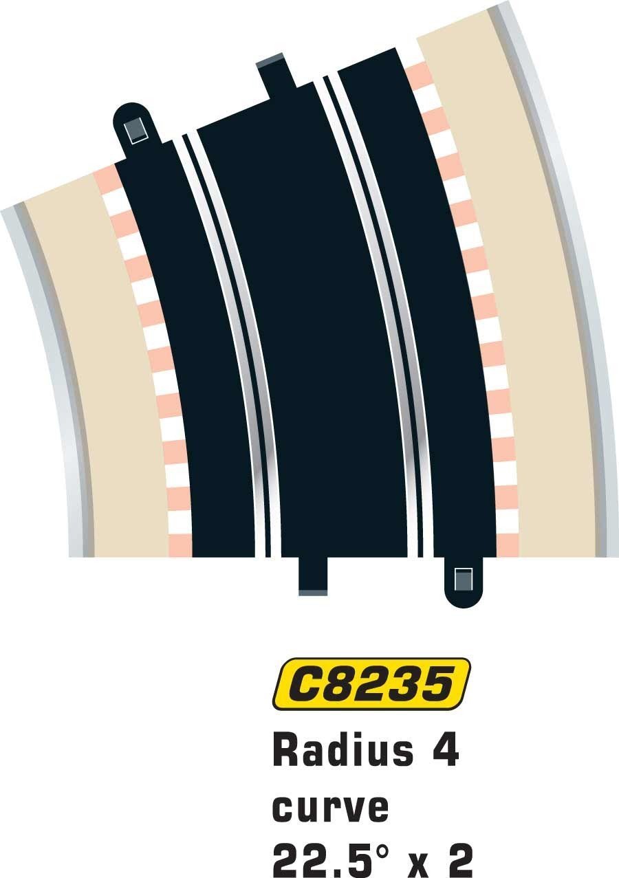 C8235 Radius 4 Curve 22.5 degree x2 1:32 Scale Accessory