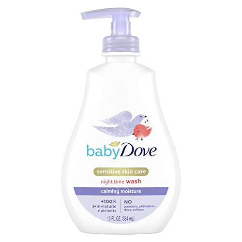 Image of Baby Dove Sensitive Skin Care Baby Wash Calming Moisture For a Calming Baby Bath Wash Hypoallergenic and Tear-Free, Washes Away Bacteria 13 oz