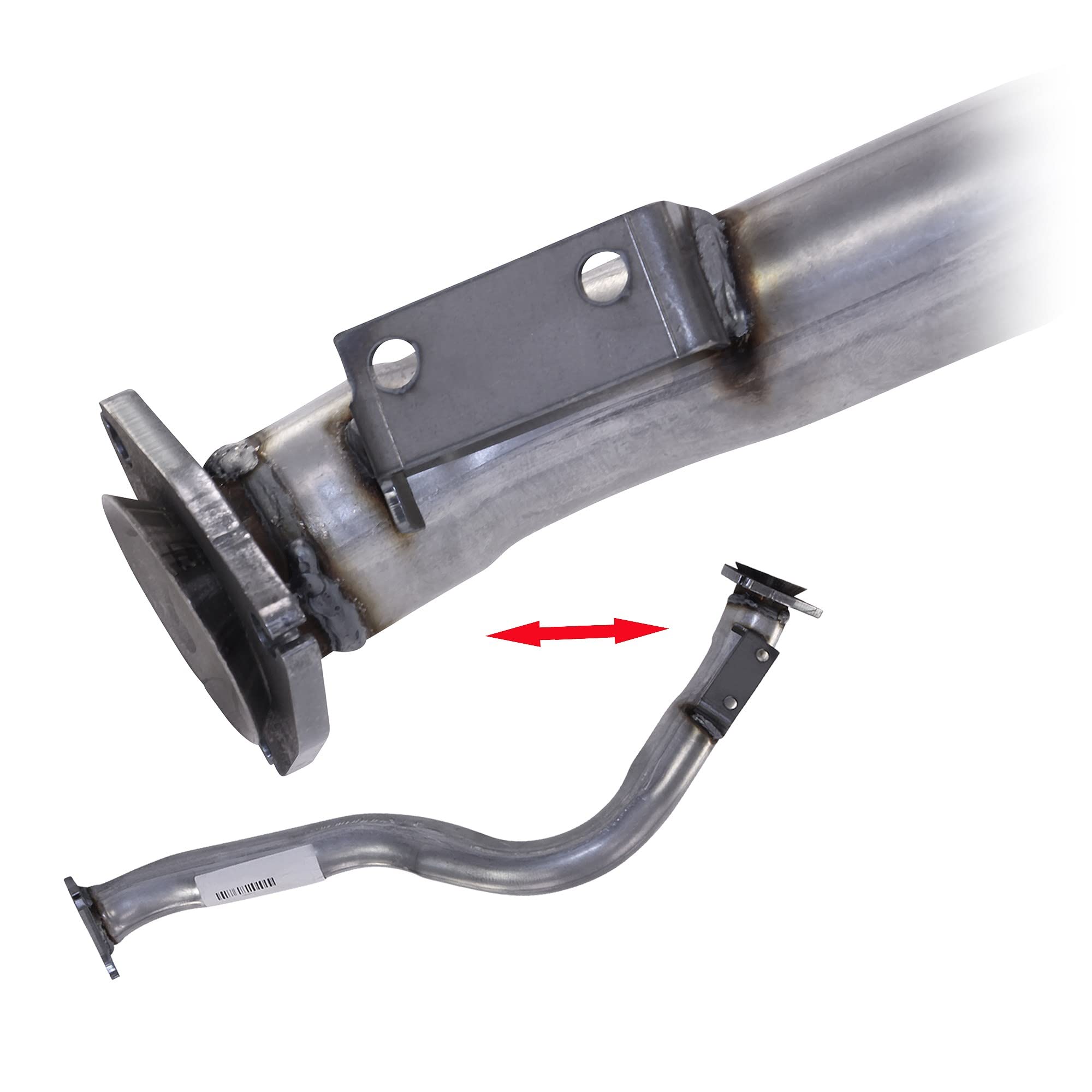 ATEC Germany 1x Abgasrohr Hosenrohr vorne Vorderrohr KOMPATIBEL MIT - AUDI 80 B3 Stufenheck (893, 894, 8A2), 80 B4 Avant (8C5), 80 B4 Stufenheck (8C2)