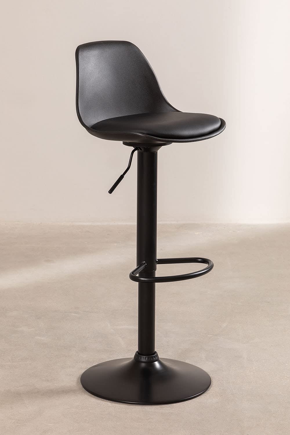 SKLUM Tabouret Haut Réglable Nordic Noir