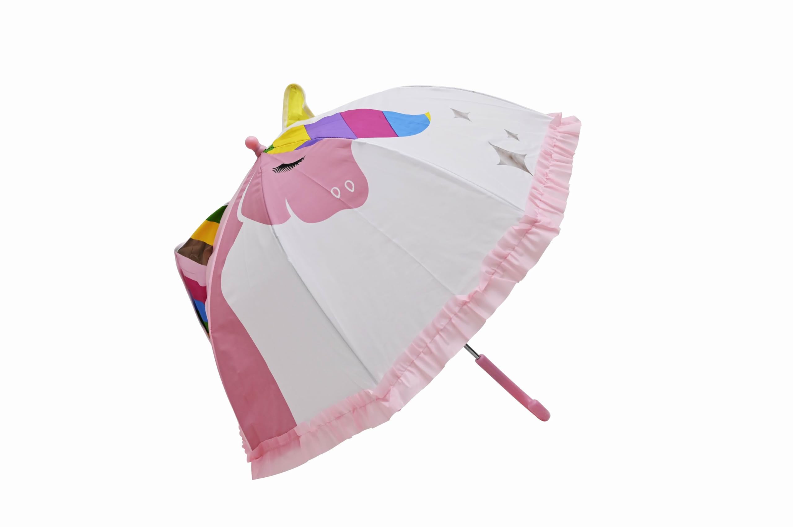 Laura AshleyDome Umbrella for Boys and Girls, Toddler’s Back to School Stick Rain Umbrella with Wide Canopy