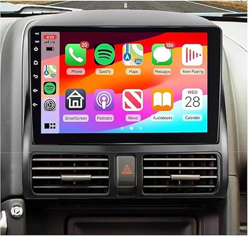 Hi-Fi 16EQ Radio para Honda CRV 2002-2006 estéreo de coche con Carplay inalámbrico Android Auto, PODOFO 9 pulgadas 1080P IPS pantalla táctil