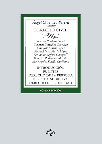 Derecho Civil: Introducción. Fuentes. Derecho de la persona. Derecho subjetivo. Derecho de propiedad (Derecho - Biblioteca Universitaria de Editorial Tecnos)