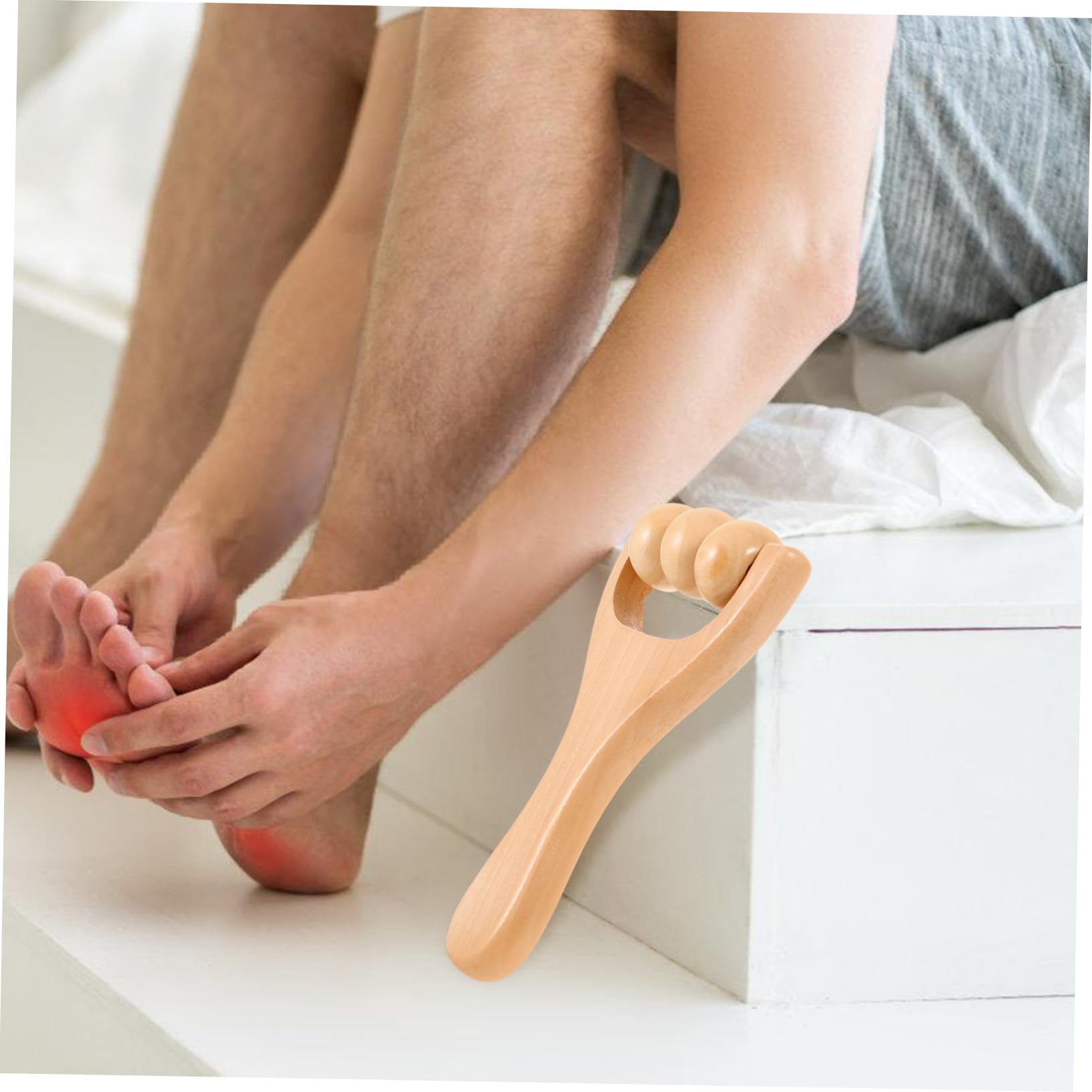 Holz Massageroller für Gesicht und Nacken Leichtes Multifunktionales Massagegerät für Hause und Hotel Anwendung