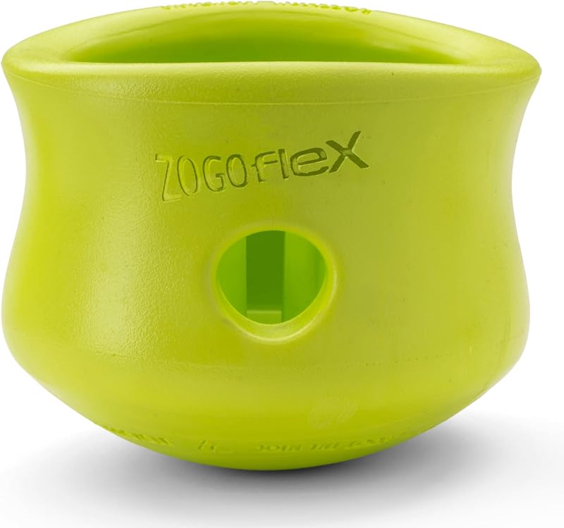 Comedouro Lento Interativo para Cães WEST PAW Zogoflex Toppl para Ração e Petiscos, XL Granny Smith Green