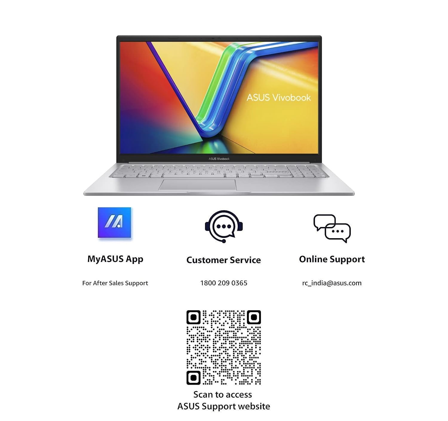 ASUS Vivobook 15, 15.6" FHD (1920 x 1080), Intel Core i3-1315U, (16GB RAM/512GB SSD/Intel® UHD/Win 11/M365 Basic (1Year)*/Backlit Keyboard/Office Home 2024/Cool Silver/1.70 kg), X1504VA-NJ2324WS 18 61brjM61pkL. SL1500