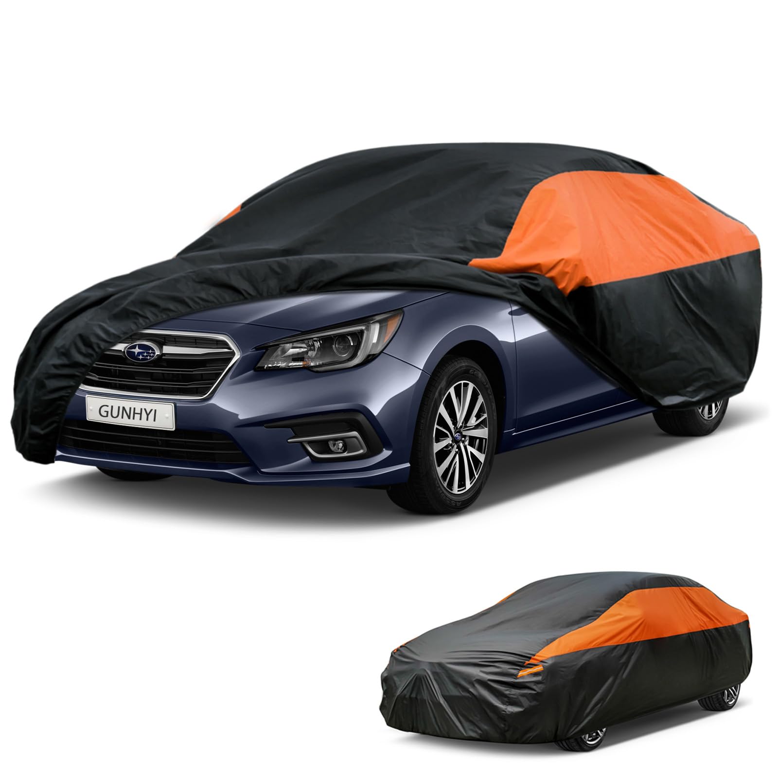 GUNHYI Car Cover Custom Fit Legacy Waterproof All Weather for Automobiles, Lightweight Full Exterior Cover, Outdoor Rain Sun UV Dust Snow Wind Protection.