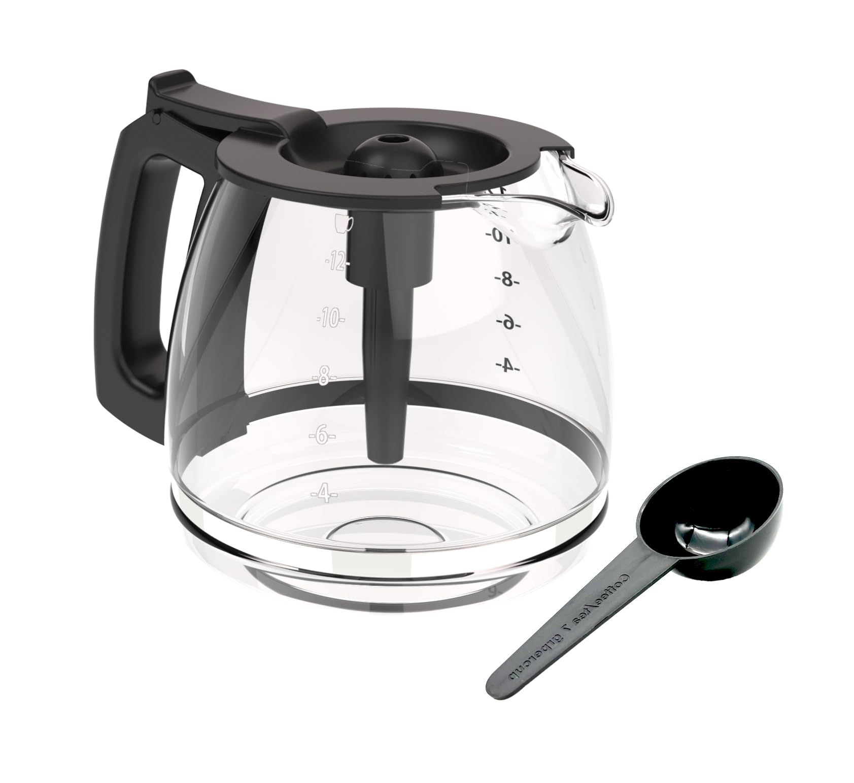 12-Cup Glass Coffee Pot Replacement, Universal and Adjustable