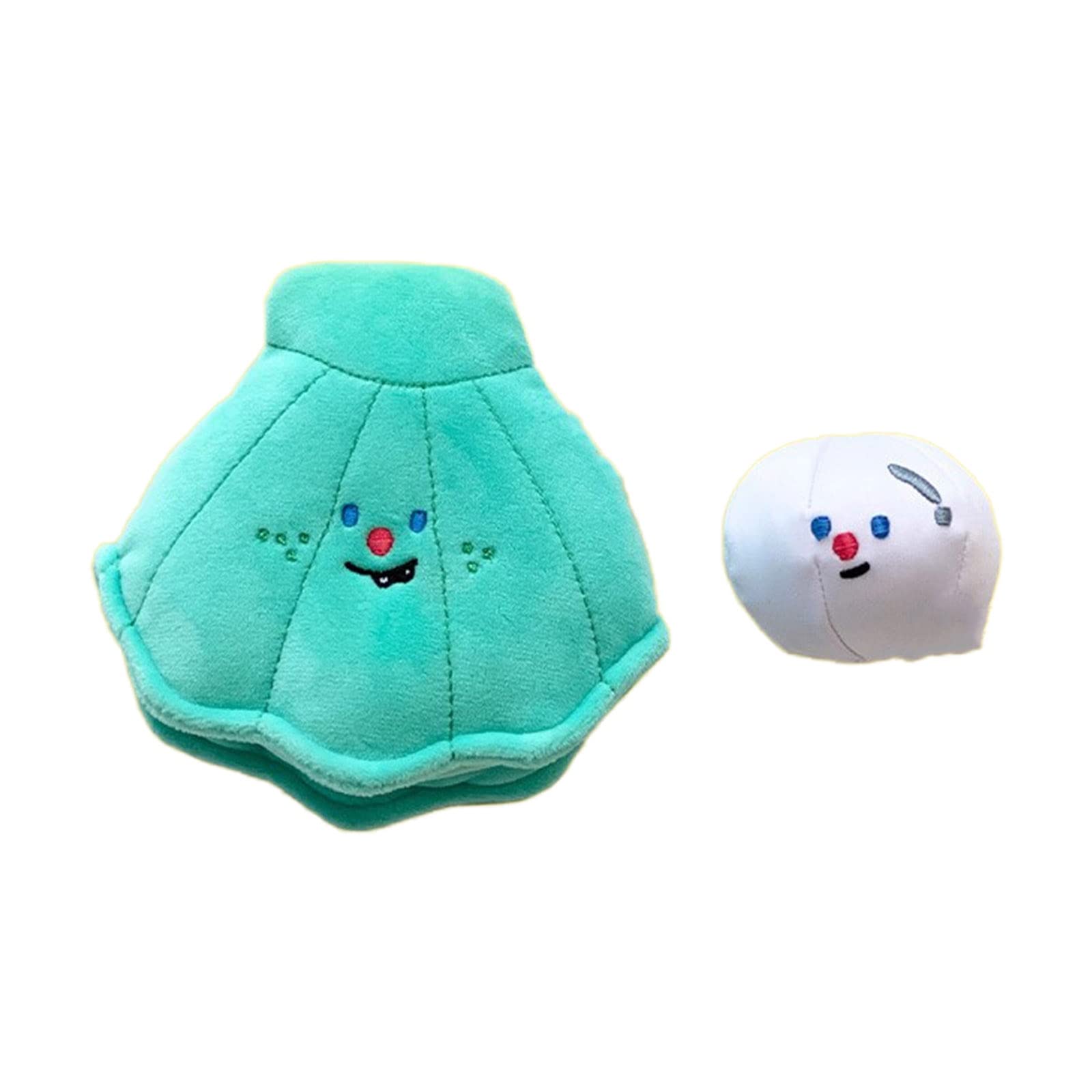 Hredwep Dog Snuffle Plush Treat Dispensing Shell+ Pearl for Dogs Interactive Stuffed Pet Chew Toy Reducing Boredom