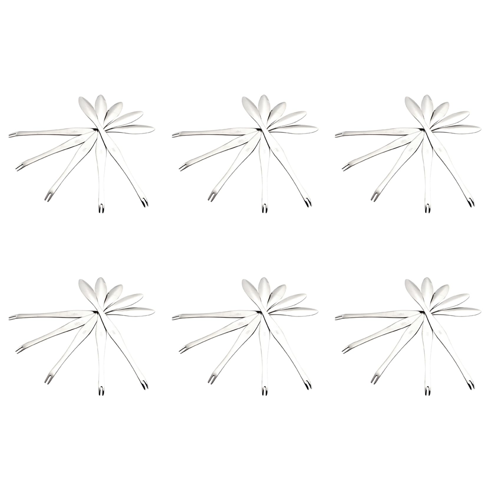 Hndhbfgrt Seafood Tool Crab Crackers Picks Spoons Stainless Steel Crab Peel Shrimp Tool Lobster Clamp Pliers Clip Pick - 30Pcs