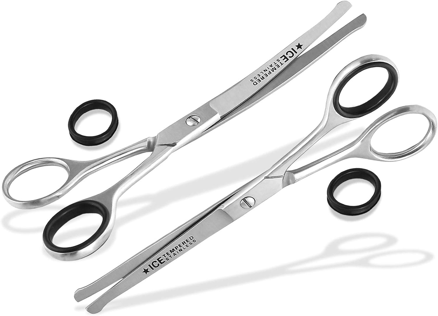 Hundeschere 7 Zoll Gebogen - Profi-Fellschere Für Hunde & Katzen