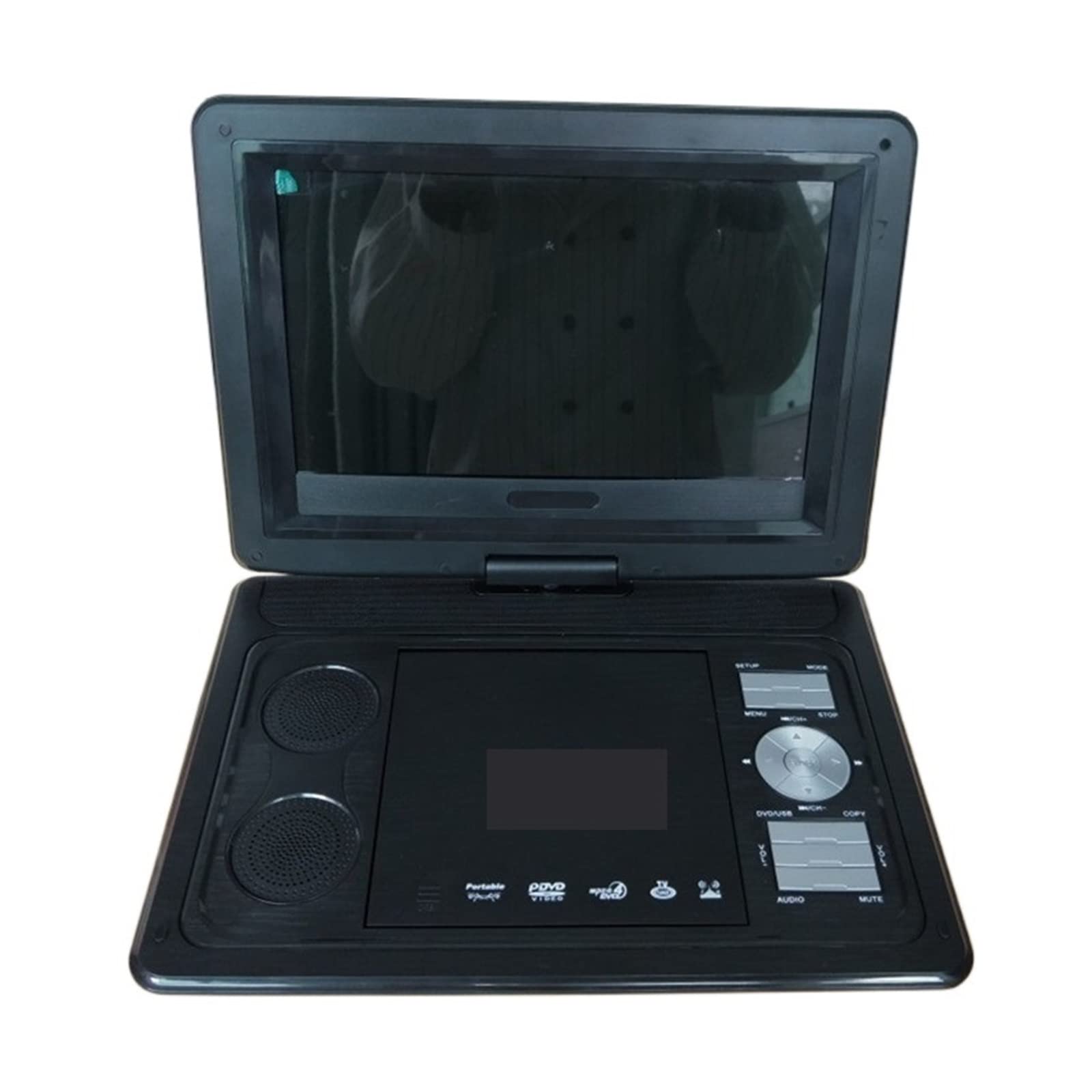 Lettore Dvd Portatile,Lettore Dvd, Digital Multimedia Portable EVD/Dvd Video Machine Lettore di schede Porte USB TV analogica/Giochi/Schermo LCD orientabile a 270 Gradi,per la casa, l'auto
