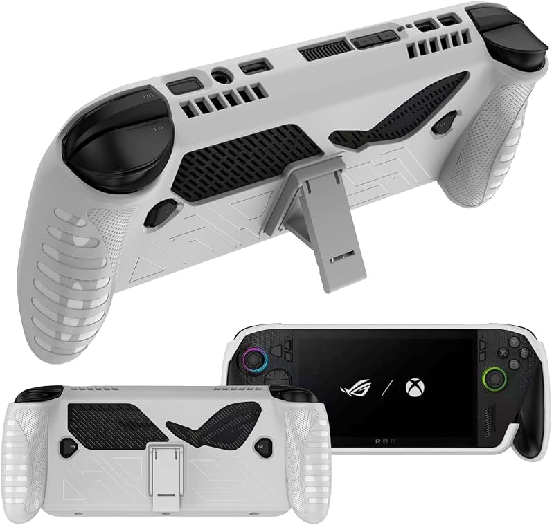 Case for ASUS ROG Xbox Ally X(2025),NOUKAJU Game Console Case,Anti-Drop, Anti-Scratch,Shockproof,Silicone Protective Cover for ASUS ROG Xbox Ally Handheld Video Game Console(White)