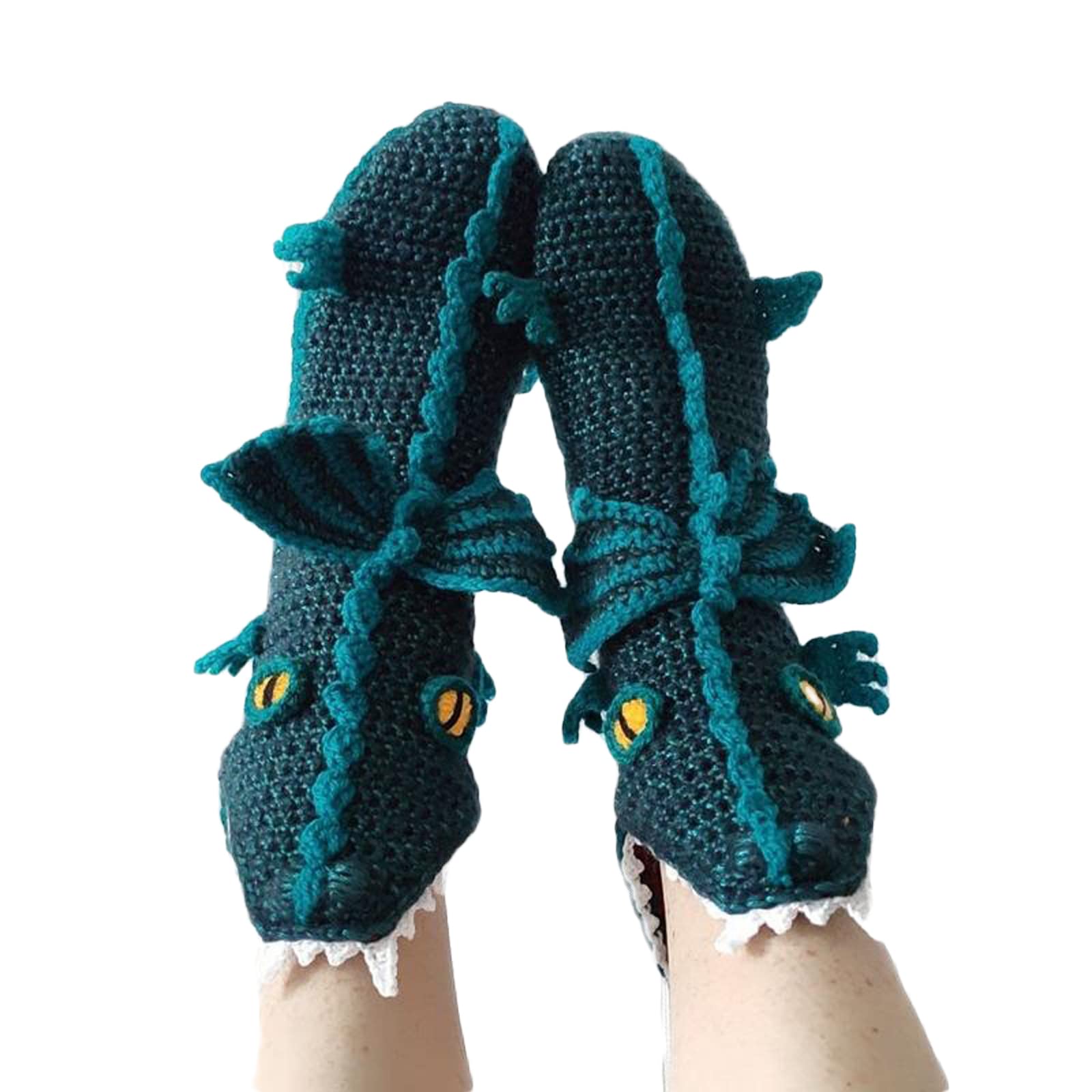 RSRZRCJFunny Socks Animal Knit Men Women Crocodile Socks Novelty Whimsical Alligator Chameleon 3D Cuff Warm Floor Sock