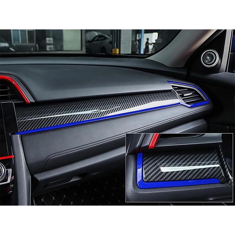 Kit de molduras de acento interior para salpicadero de Honda Civic Type R 2020 3